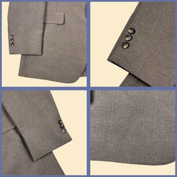 1970s brown sports coat by Craig Scott Distinctive Tailoring, size 44L jacket - Picture 2 of 6